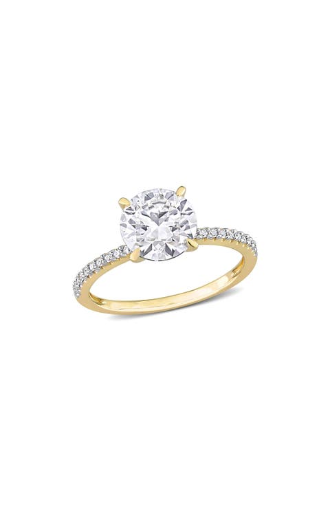 Lab Created Moissanite Ring