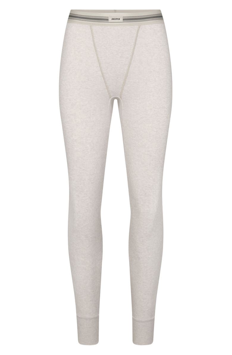 SKIMS Stretch Cotton Rib Leggings, Alternate, color, 