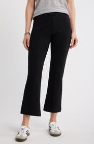 Caslon® Stretch Cotton Crop Kick Flare Pants