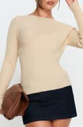 Princess Polly Cassye Ribbed One-Shoulder Top
