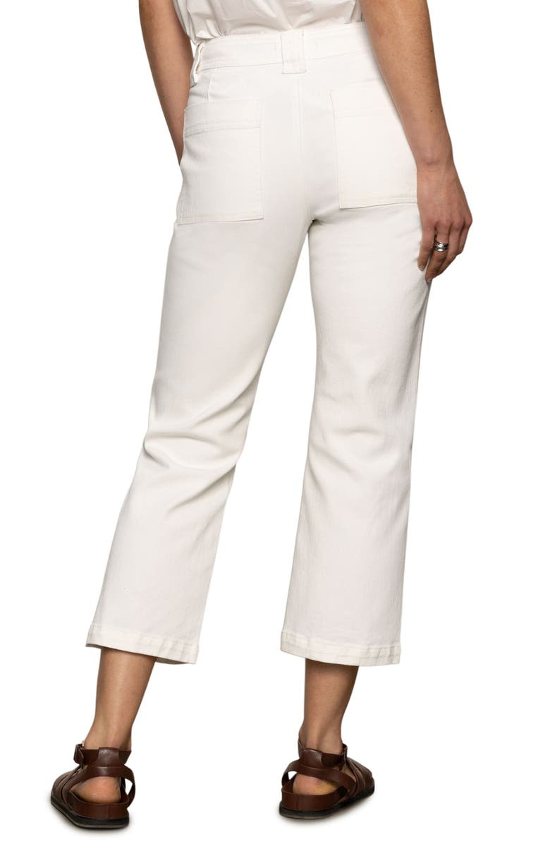 Sanctuary Luna High Waist Kick Crop Jeans, Alternate, color, Bleached White