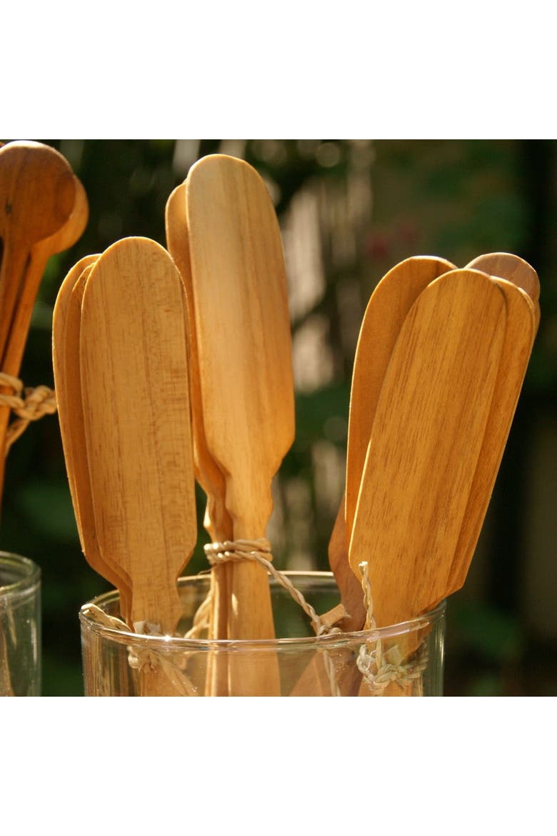 Teak Butter Knives - Set of 4, Alternate, color, Teak