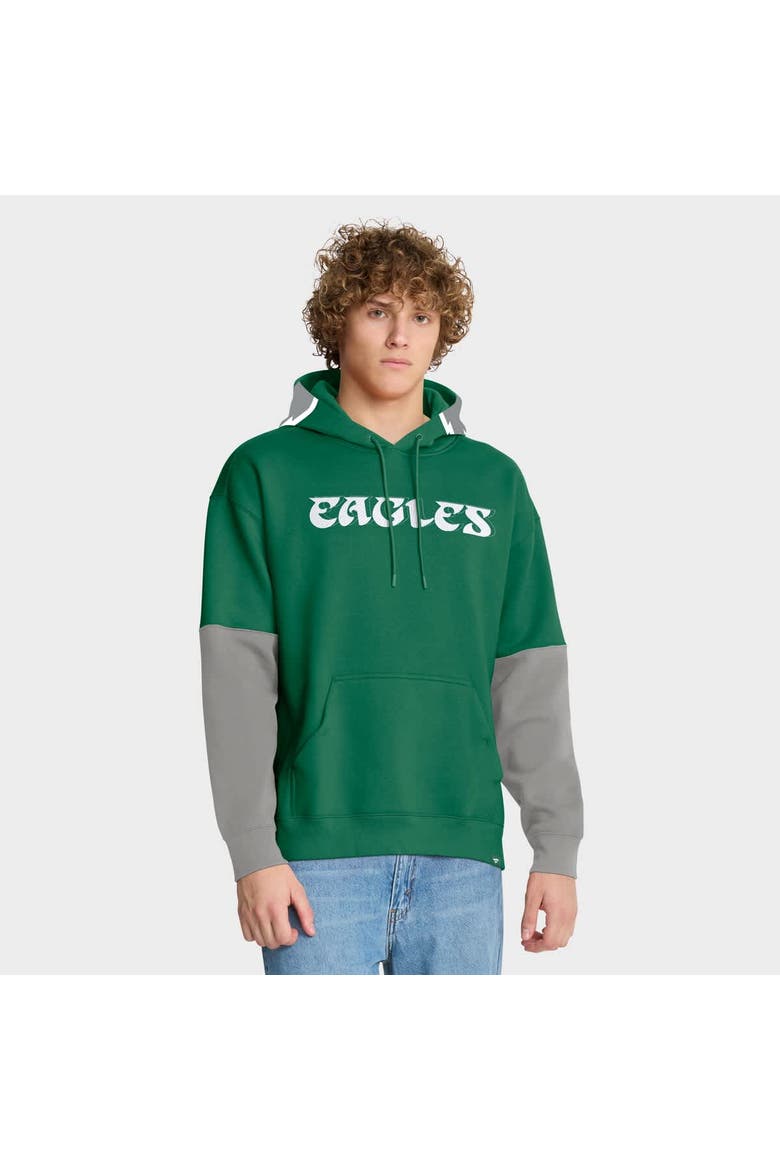 Men's Fanatics Kelly Green Philadelphia Eagles Helmet Retro Pullover Hoodie, Alternate, color, Kelly Green