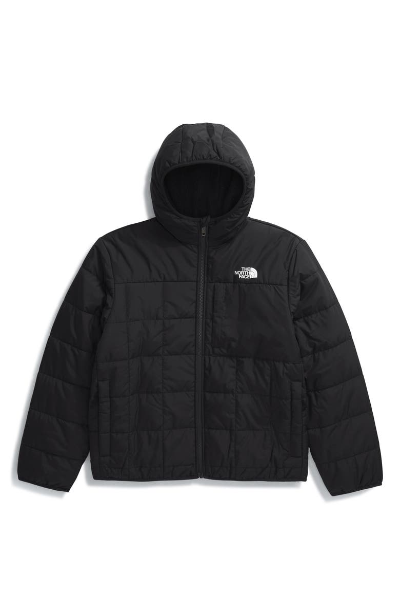 The North Face Kids' Shasta Water Repellent Reversible Hooded Jacket, Main, color, Tnf Black