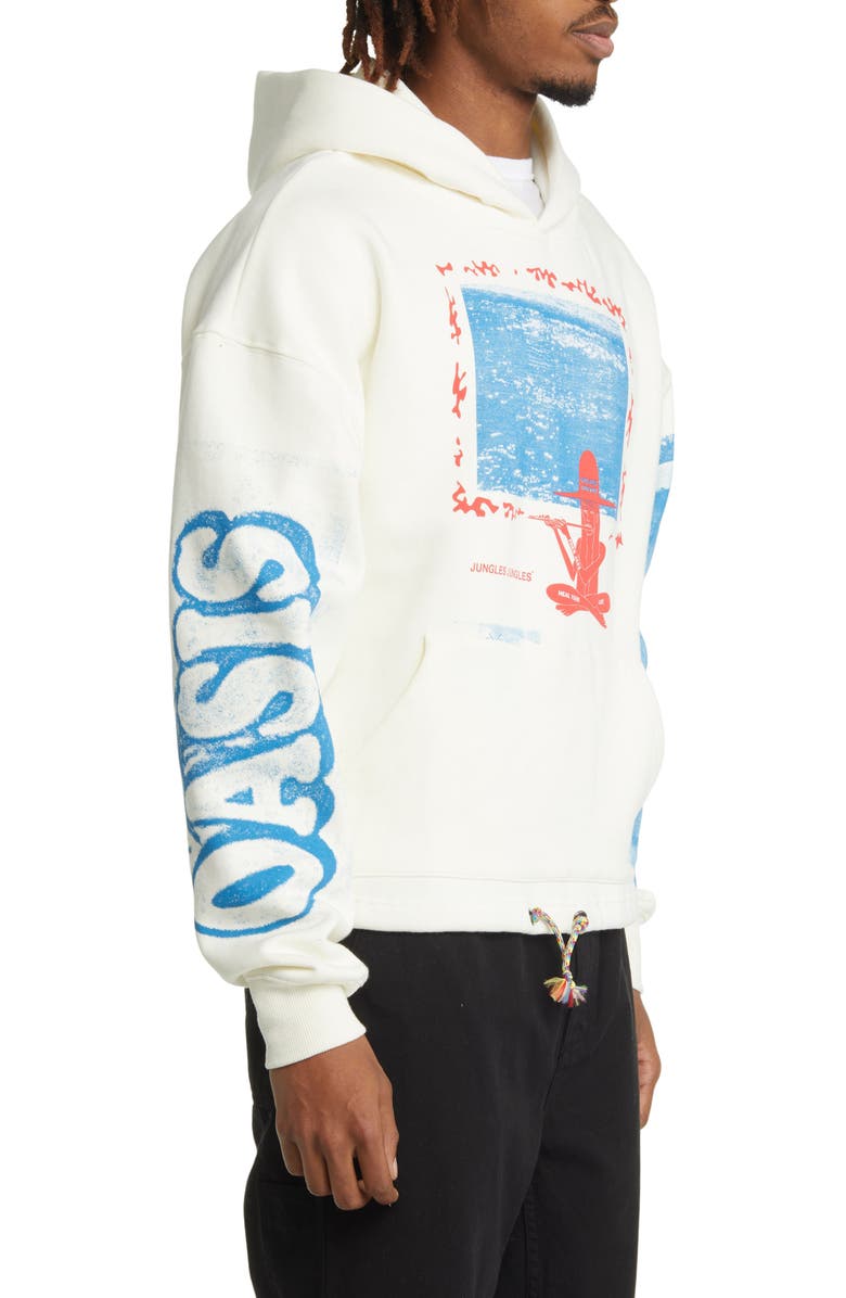 JUNGLES Password to Nirvana Cotton Blend Graphic Hoodie, Alternate, color, 