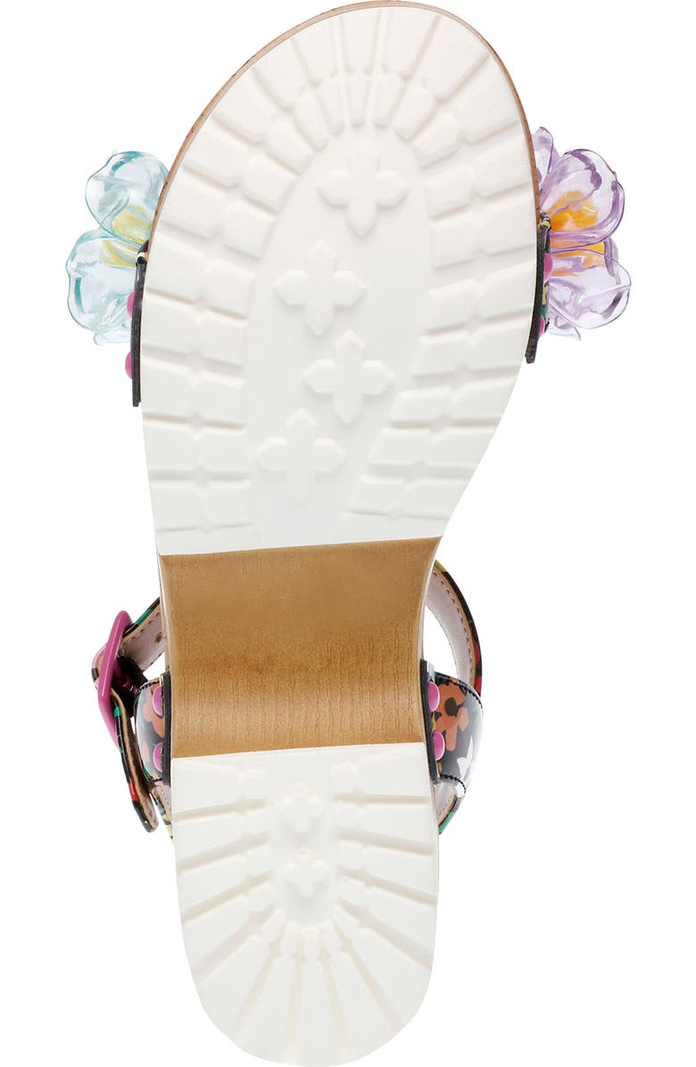 Betsey Johnson Kids' Oakly Ankle Strap Platform Sandal, Alternate, color, Black/ Pink Multi