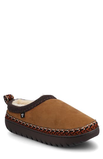 Vance Co. Vance Co Weller Faux Fur Lined Slipper In Brown