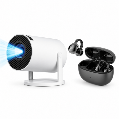 Smart Projector & Pursonic True Wireless Stereo Earbuds