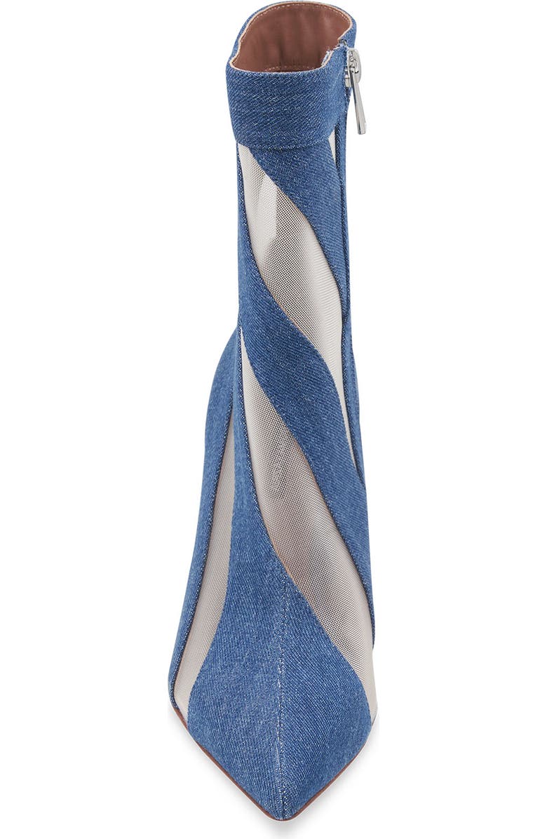 BCBGMAXAZRIA Reldo Mesh Bootie, Alternate, color, Medium Denim