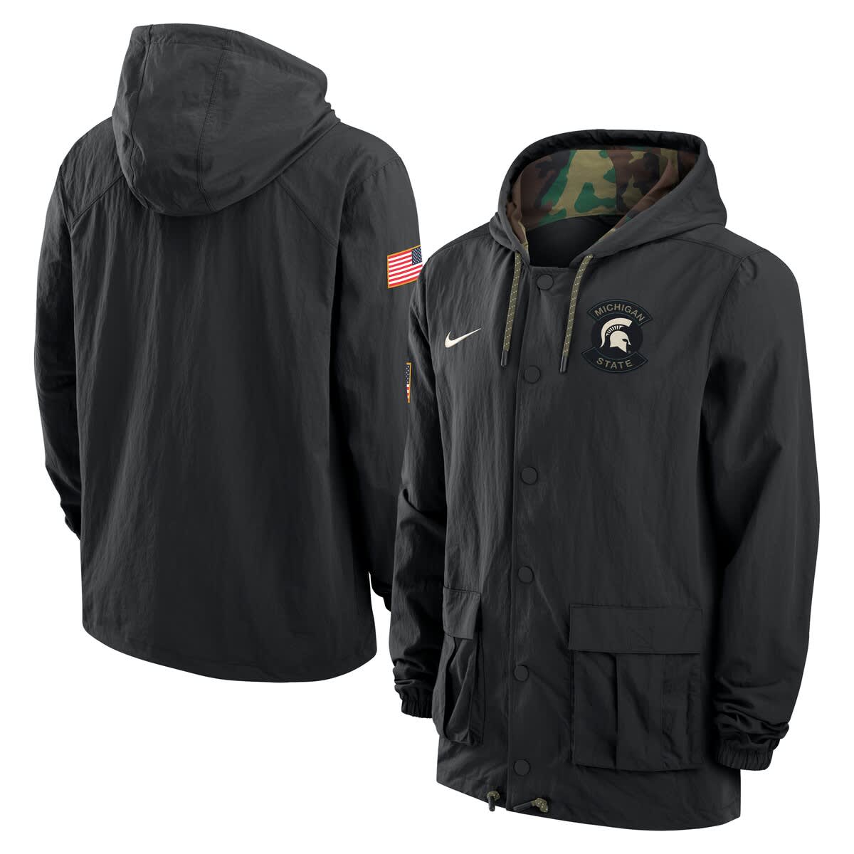 michigan state nike windbreaker