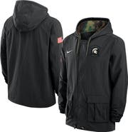 Nike Men's Nike Black Michigan State Spartans 2025 NCAA Military Appreciation Full-Snap Jacket