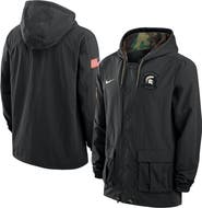 Nike Men's Nike Black Michigan State Spartans 2025 NCAA Military Appreciation Full-Snap Jacket