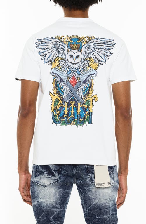 Cult Of Individuality Short Sleeve Cotton Graphic T-shirt In White