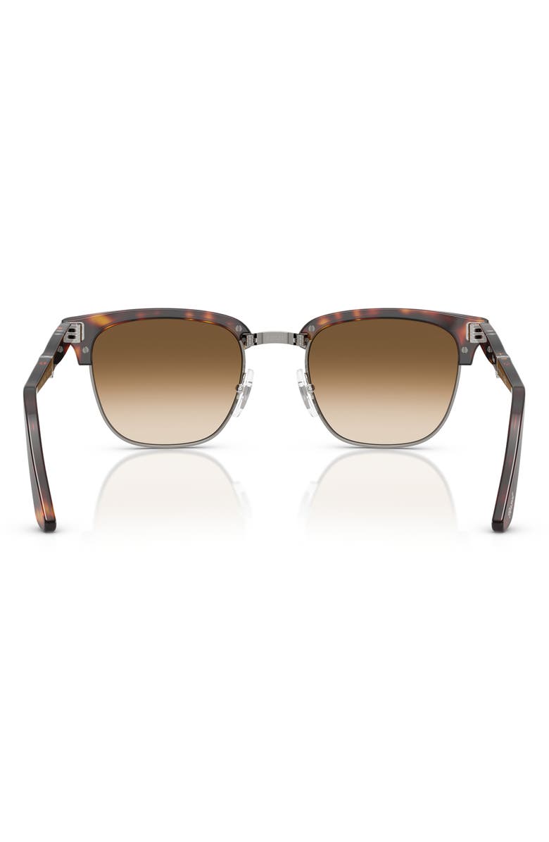 Persol 52mm Square Sunglasses, Alternate, color, Havana/ Gradient Brown