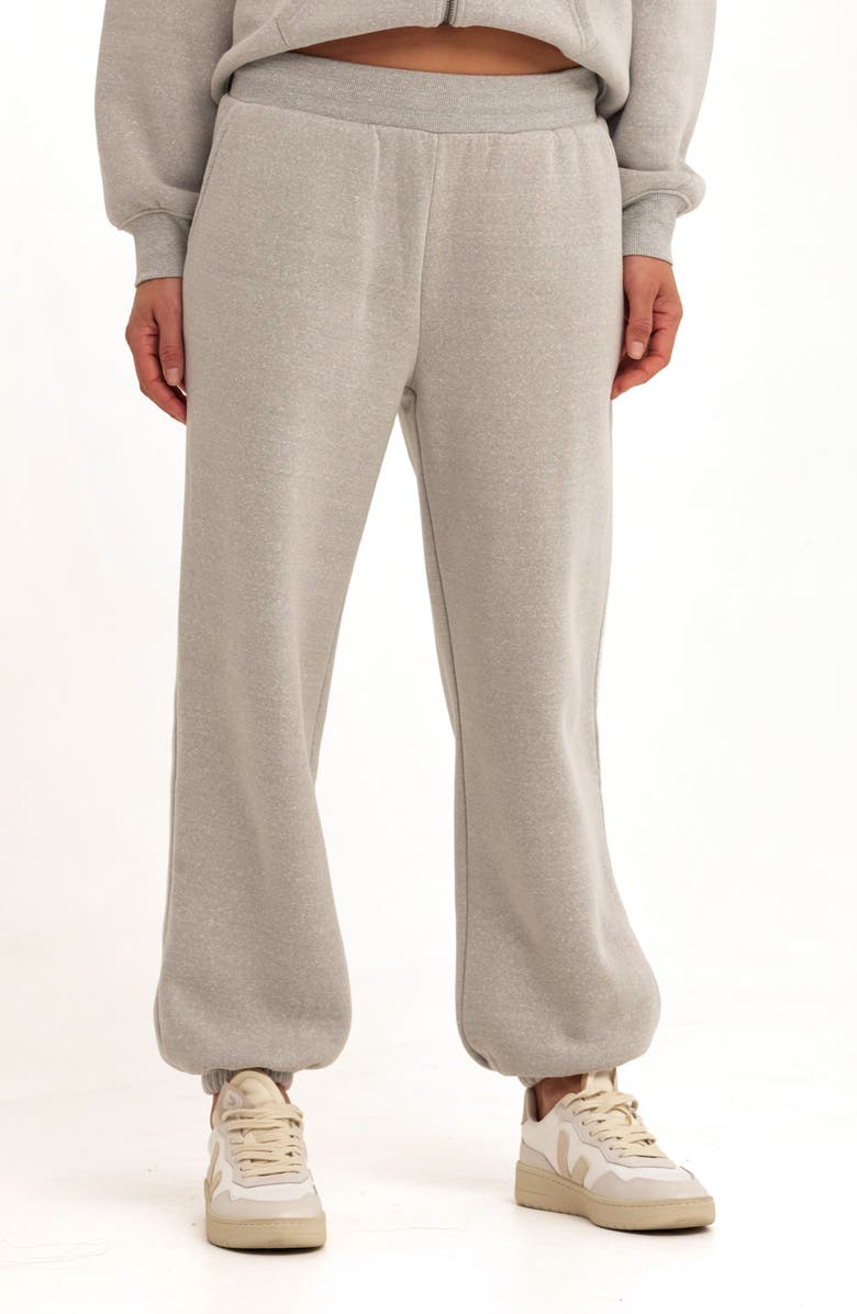 Threads 4 Thought Jayla Fleece Sweatpants, Main, color, Light Heather Grey