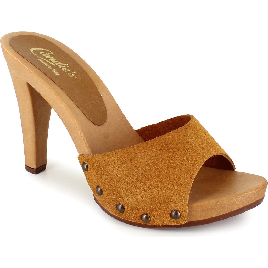 Candie's Antonella Slide Sandal in Sand Suede  product