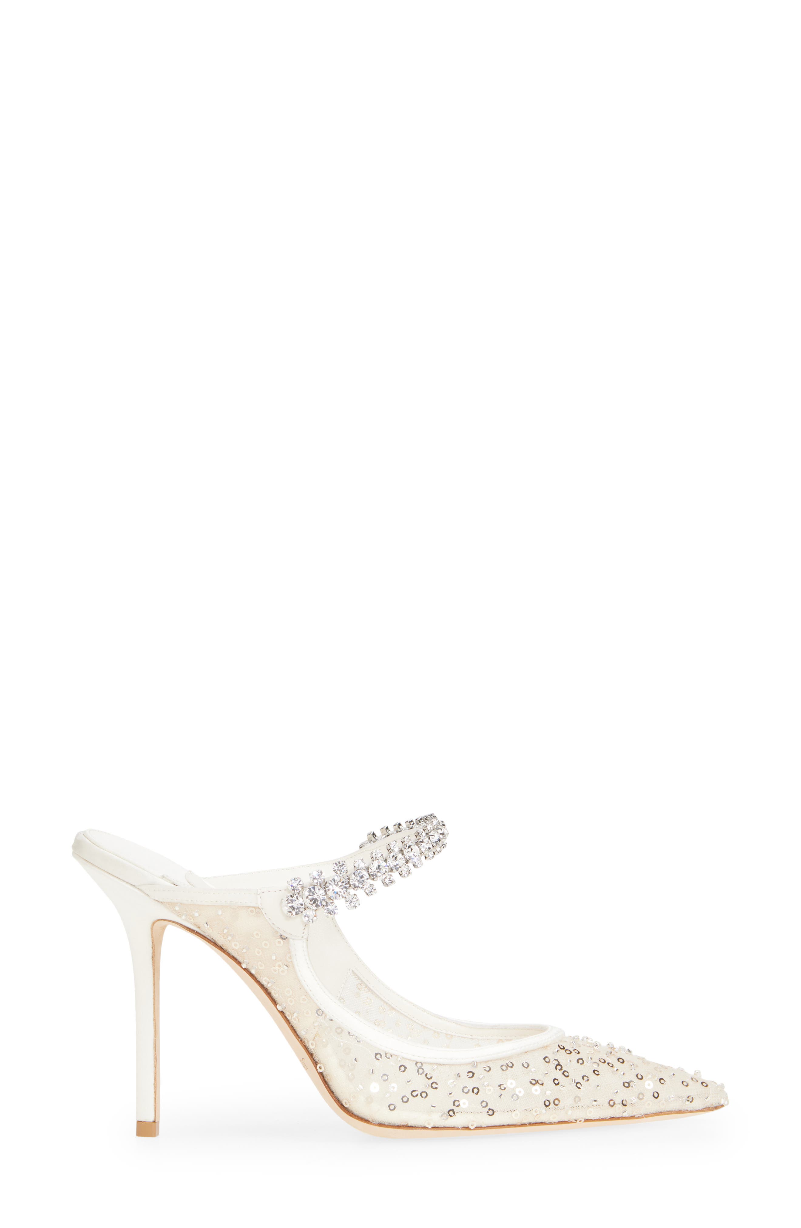 Jimmy Choo Bing Pointed Toe Mule, Alternate, color, Ivory