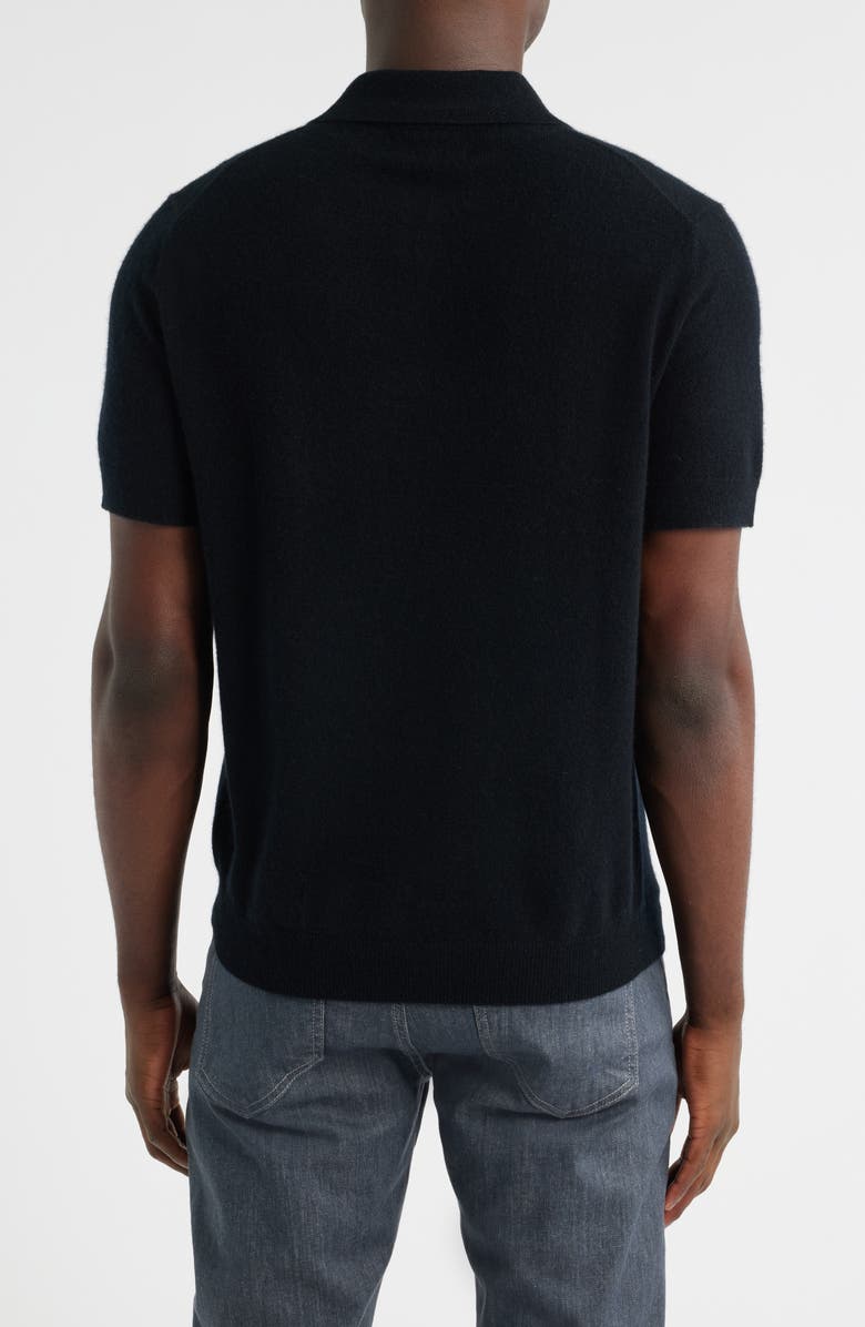 Nordstrom Cashmere Polo, Alternate, color, Black Caviar
