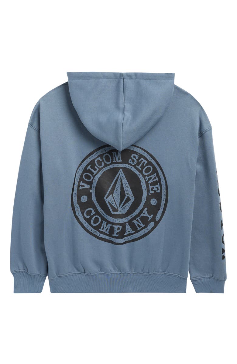 Volcom Kids' Diffuse Oversize Pullover Hoodie, Alternate, color, Blue Slate