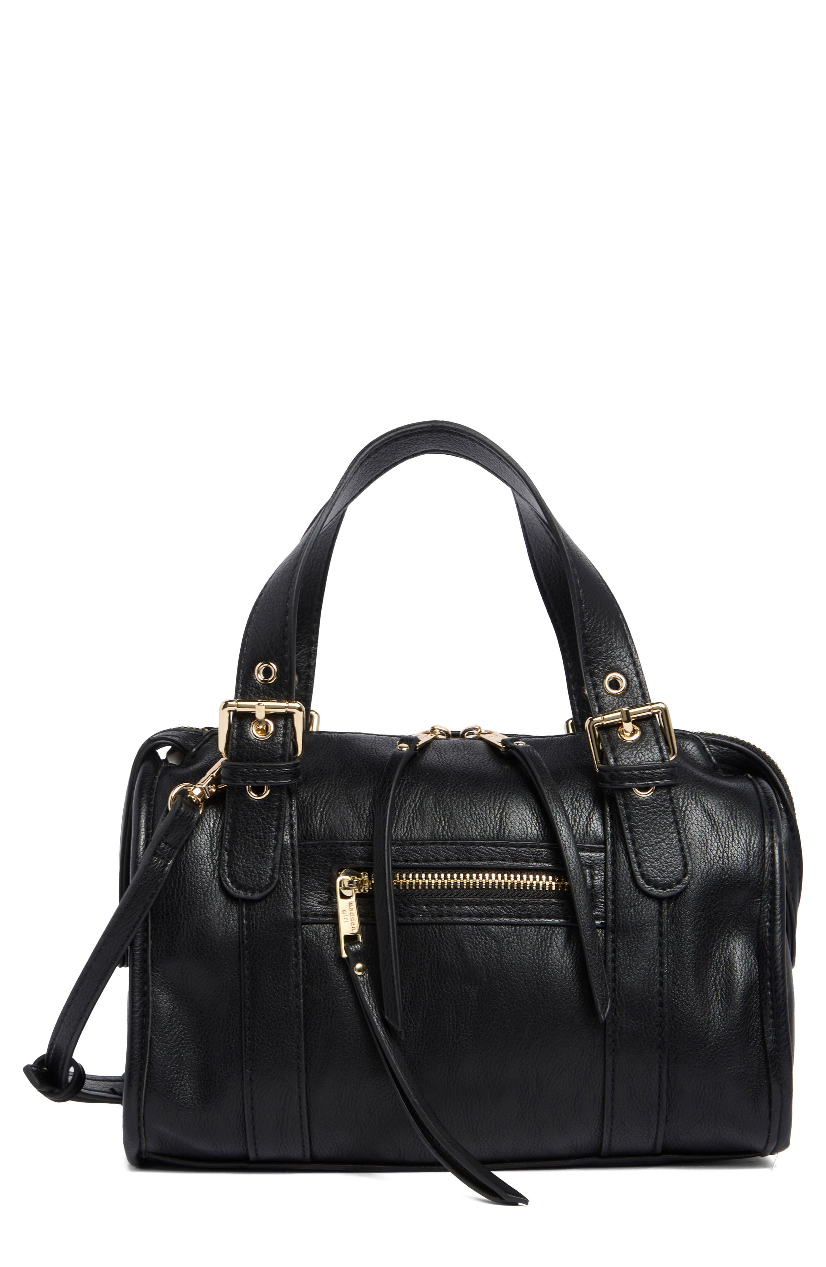 Faux Leather Satchel