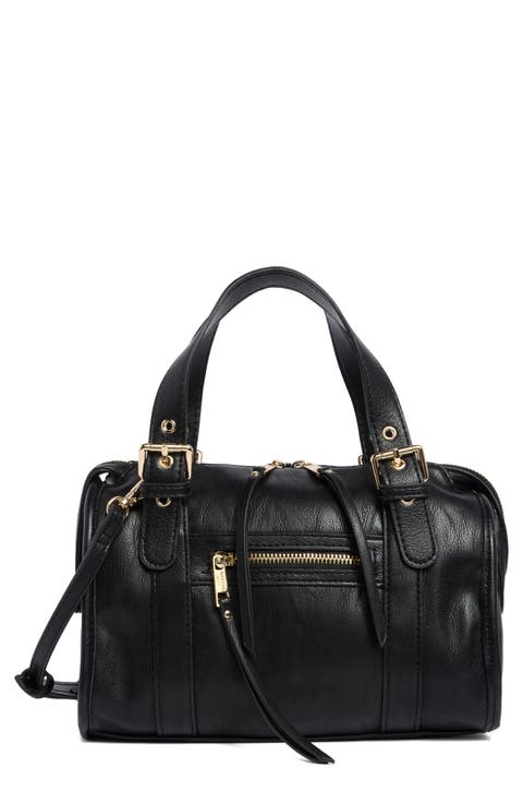 Faux Leather Satchel