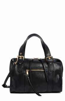 Faux Leather Satchel