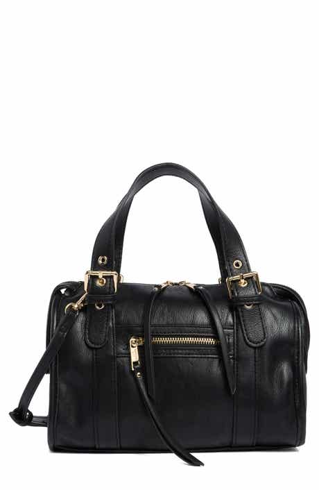 Faux Leather Satchel