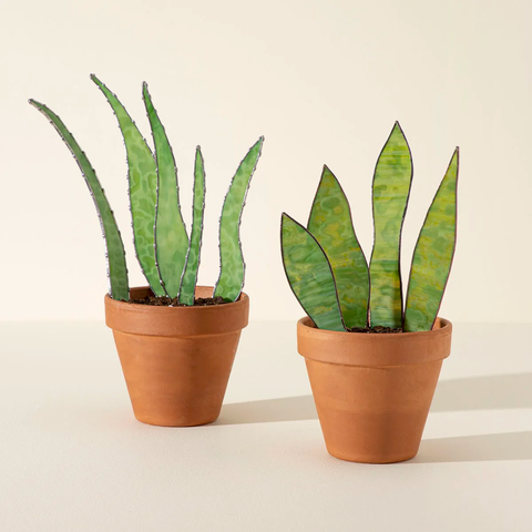 Stained Glass Leaf Set by Samara Phillips