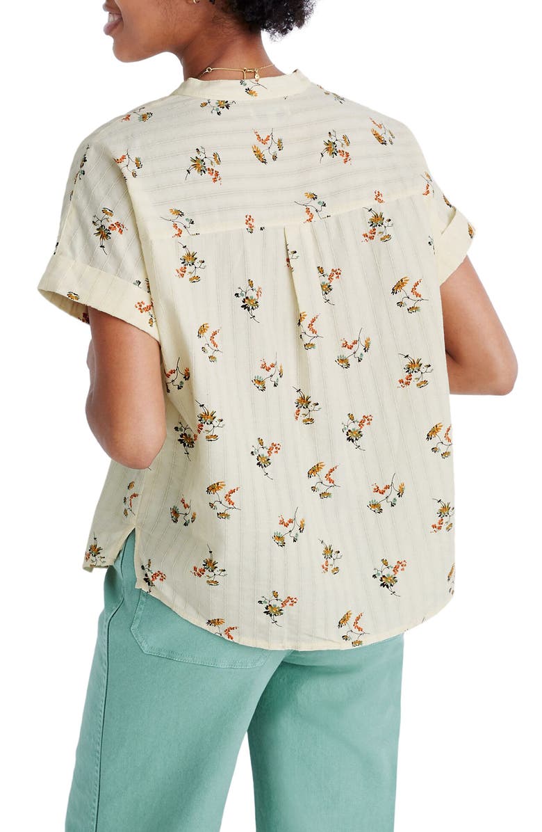 Madewell Marseille Daisies Bower Popover Shirt, Alternate, color,