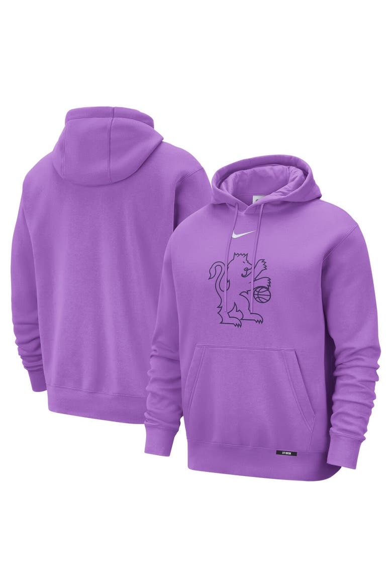 Men's Nike  Purple Sacramento Kings 2025/26 City Edition Essential Logo Remix Hoodie, Main, color, Purple
