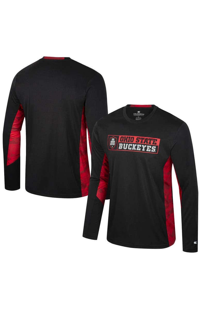 COLOSSEUM Men's Colosseum  Black Ohio State Buckeyes Big & Tall On Honor Long Sleeve T-Shirt, Main, color, 