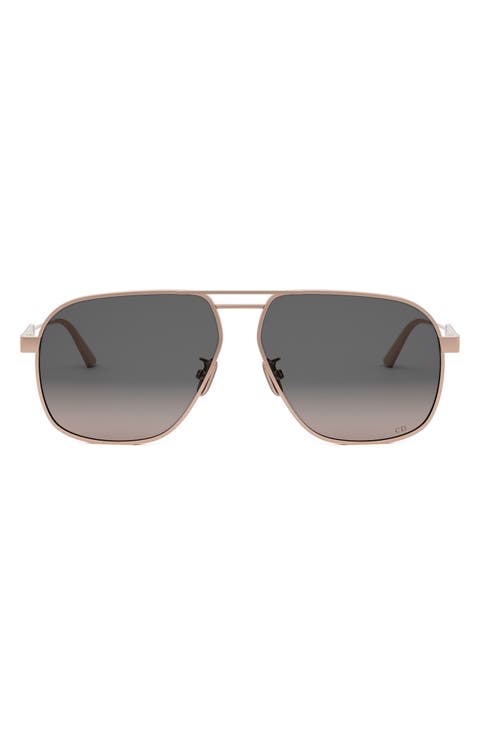 'DiorCannage A3U 58mm Pilot Sunglasses