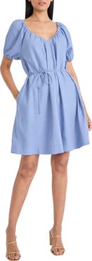 Maggy London Self Belt Trapeze Minidress