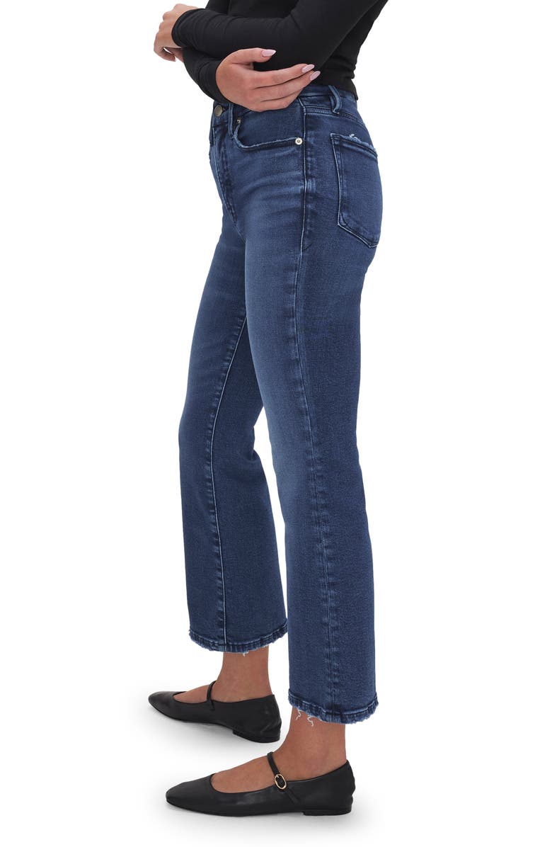 Good American Good Leg Crop Mini Bootcut Jeans, Alternate, color, Indigo625