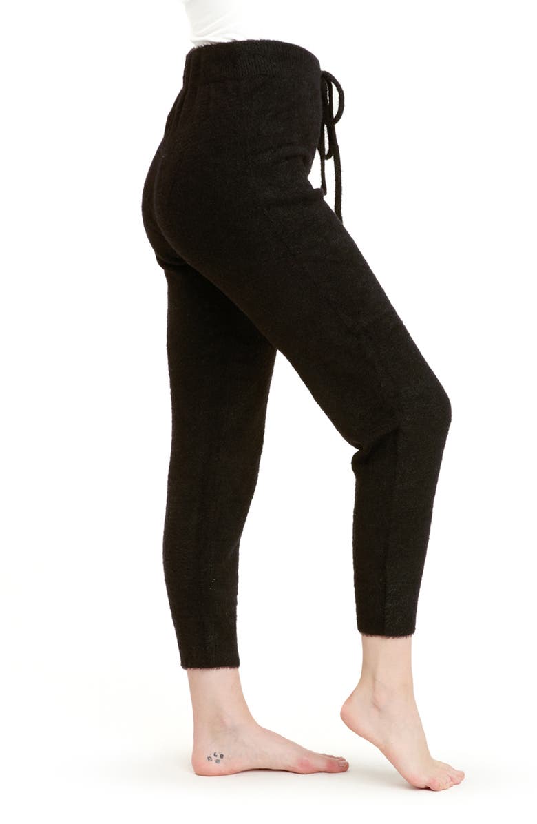 Threads 4 Thought Gwynne Fuzzy Knit Joggers, Alternate, color, Black