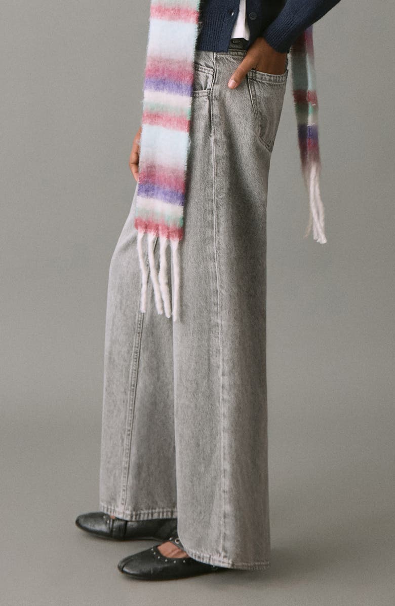 MANGO TEEN Low Rise Straight Leg Jeans, Alternate, color, Denim Grey