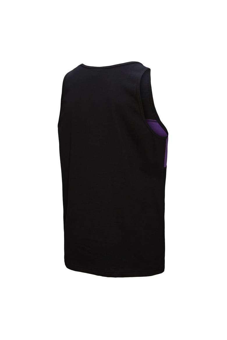 Men's Mitchell & Ness Black Baltimore Ravens Retro Colorblock Tank Top, Alternate, color, Black