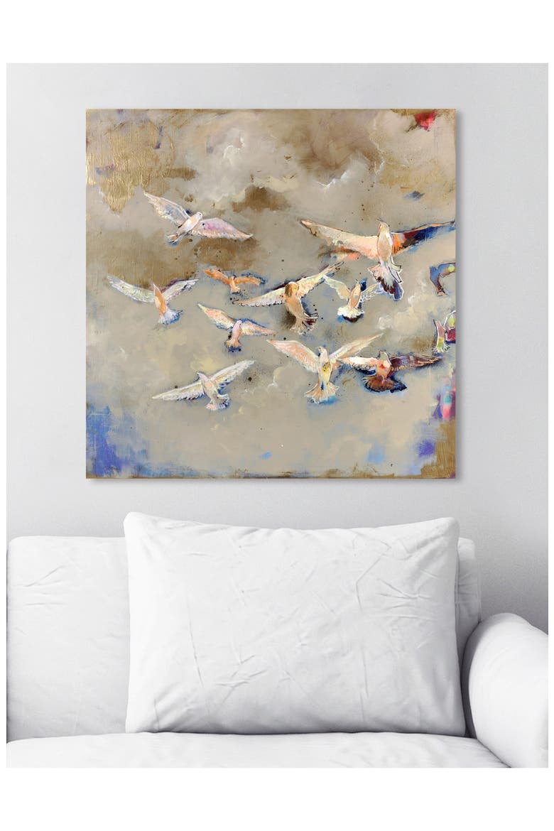 Will Find Your Way Canvas Wall Art, Alternate, color, TAN BLUE BROWN