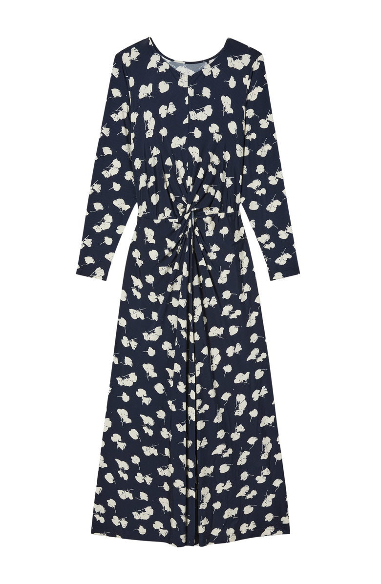 M.M.LaFleur Jae Printed Jersey Ruched Dress, Alternate, color, Petal Print