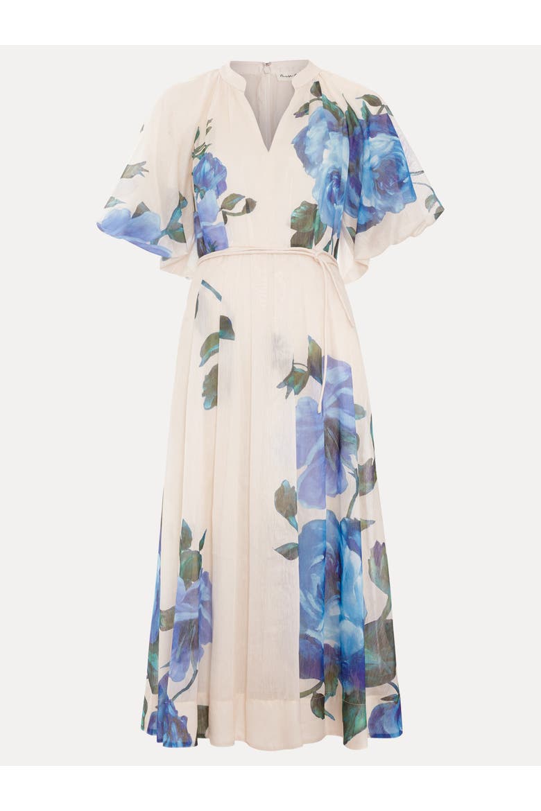 Petite Adeline Midi Dress, Alternate, color, Cream