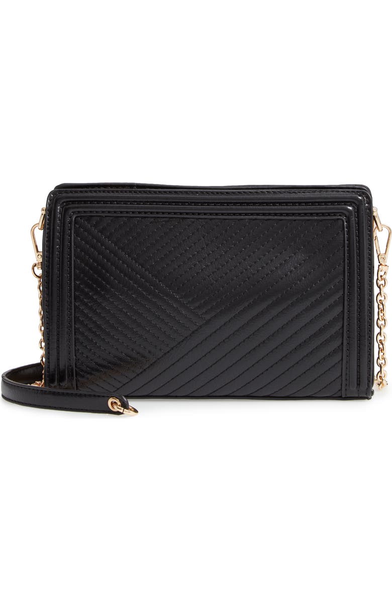 Sole Society Aisln Faux Leather Crossbody Bag, Main, color,