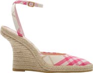 Burberry Check Mews Espadrille Pumps