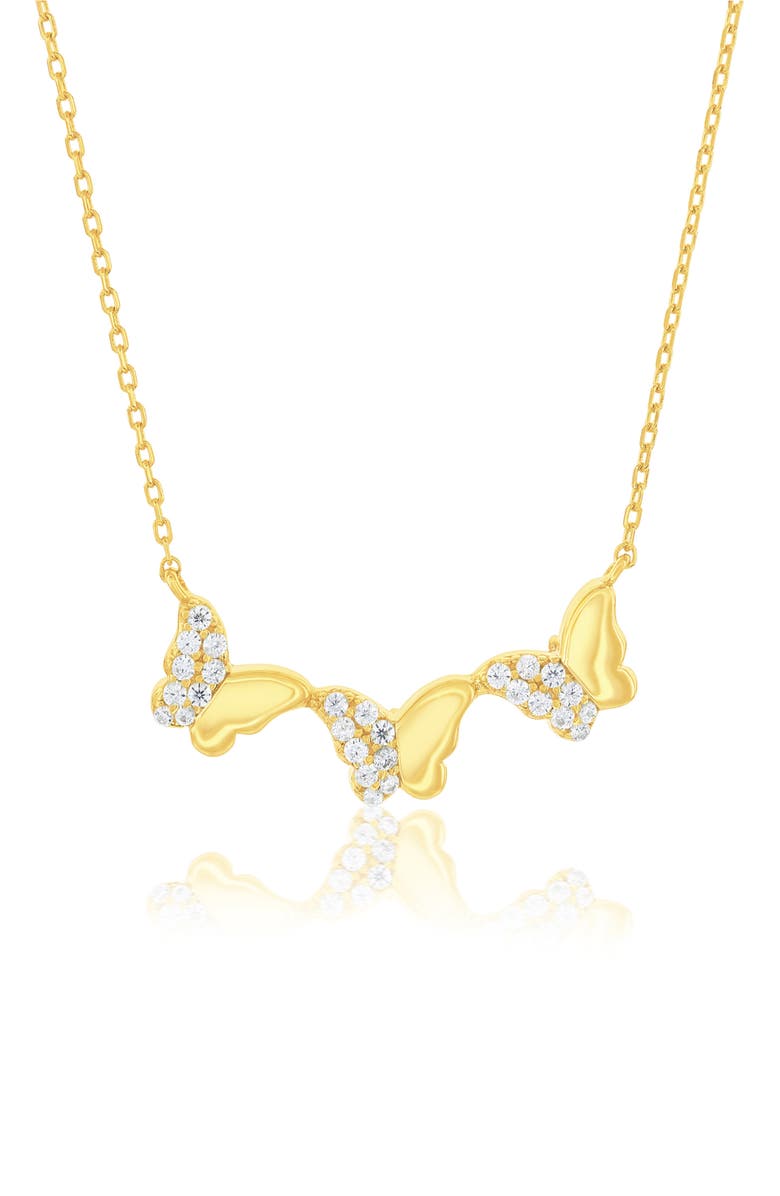 SIMONA Butterfly Necklace, Main, color, Gold