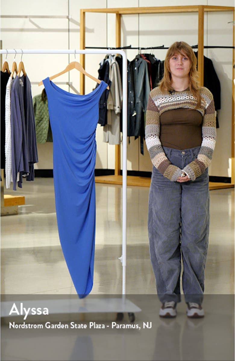 Parisa Ruched One-Shoulder Maxi Dress, sales video thumbnail