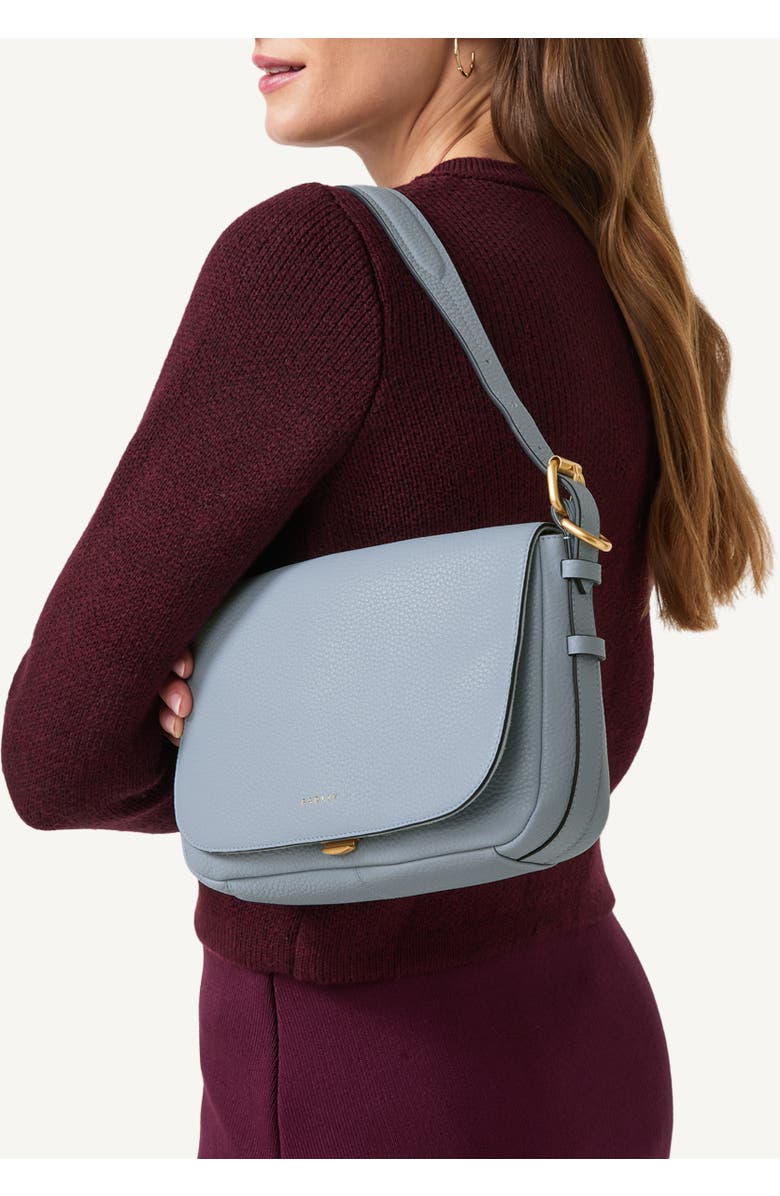 Radley Grafton Street Small Flapover Crossbody Bag, Alternate, color, Smoke Blue