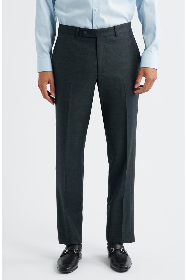 Esprit Dark Olive Mélange Wool Suit, Alternate, color, DARK OLIVE