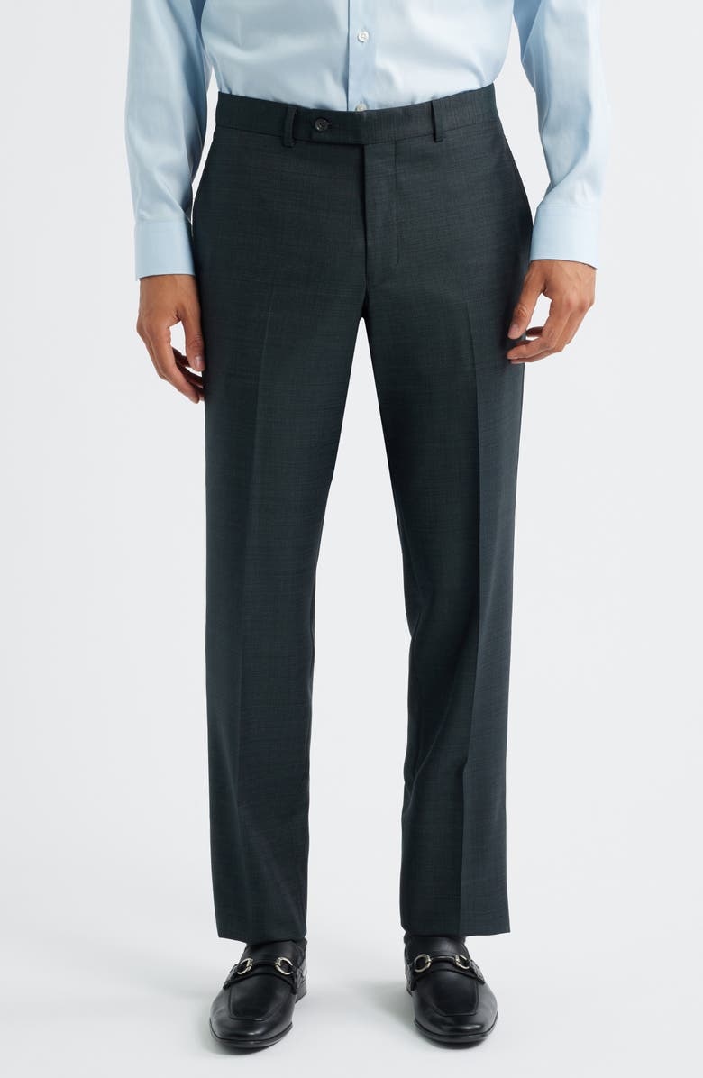 Jack Victor Esprit Dark Olive Mélange Wool Suit, Alternate, color, Dark Olive