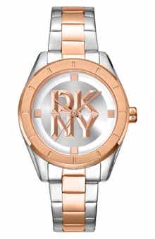 Two Tone Quartz Bracelet Watch, 34mm