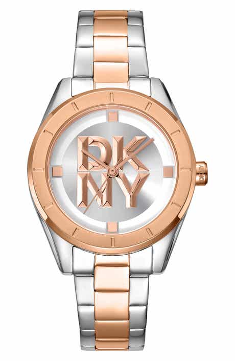 Two Tone Quartz Bracelet Watch, 34mm