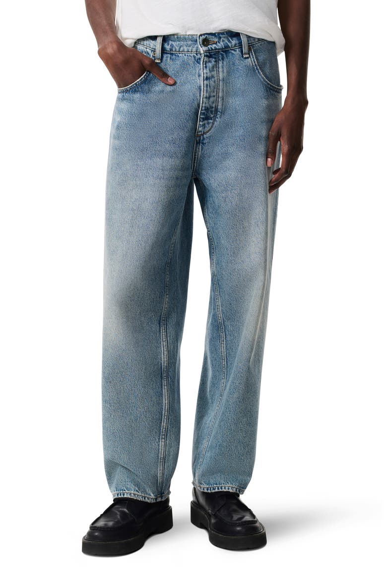 RB Baggy Authentic Rigid Straight Leg Jeans, Main, color, BEACON